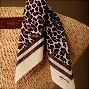 Sezane Leopard Print Scarf